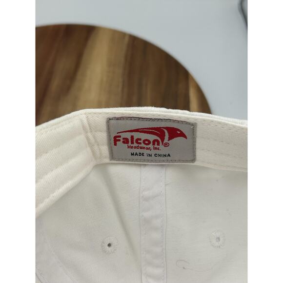 7UP Hat Cap Strap Back White Embroidered Soda Promo Advertising Mens Falcon - Picture 7 of 7
